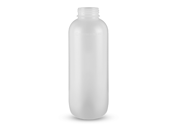 Bottle 1000ml in HDPE or Multilayer, neck 42mm, natural color